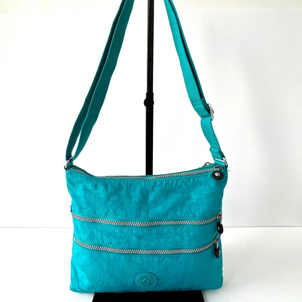 Kipling Alvar Crossbody Turquoise Zipper Bag, HB4061-484, Excellent Condition! - Picture 5 of 15